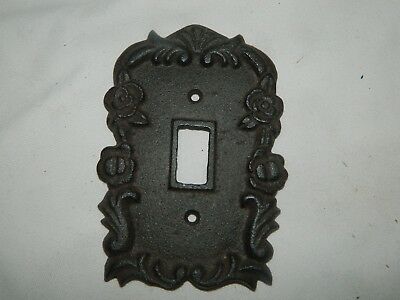 Rustic Cast Iron Ornate French Single Light Switch Outlet Plate Cover